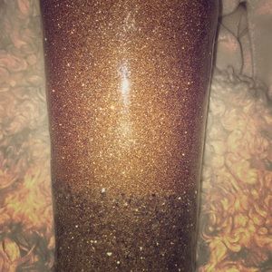 Hand made gold glitter cup